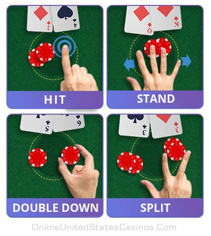 hand signals for blackjack